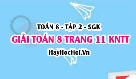 Giải Toán 8 trang 11 tập 2 Kết nối tri thức